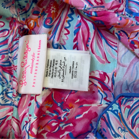 Lilly Pulitzer x PB Teen Isla De Coco Floral Pajamas - Brand New Size M - Picture 4 of 5